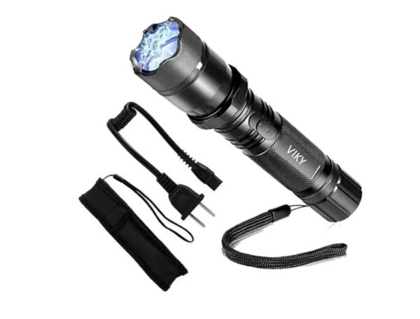 VIKY Heavy Duty Aluminum LED Flashlight with Stun Gun for Self Defense - Image 2