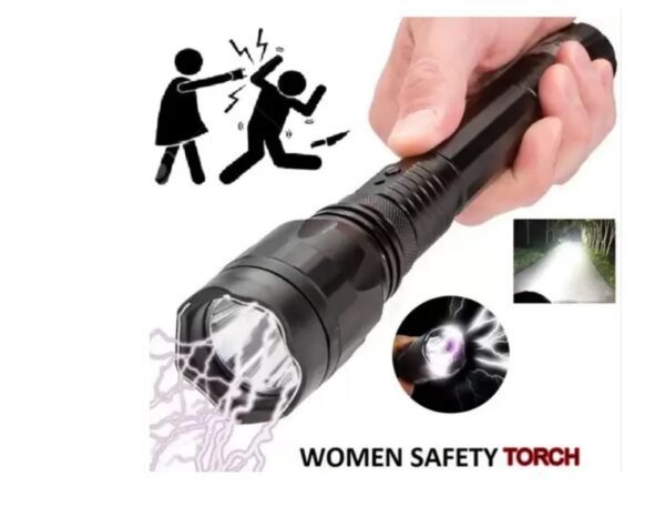 VIKY Heavy Duty Aluminum LED Flashlight with Stun Gun for Self Defense - Image 3